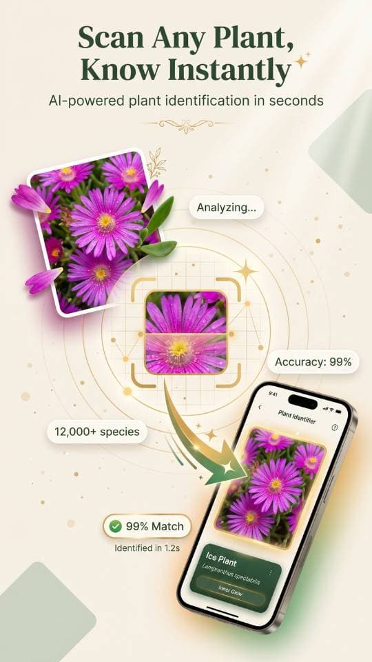 FlorAI AI Garden Design app on iPhone with a backyard redesign